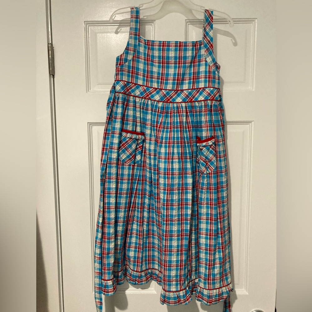 Strasberg Girls Plaid Dress 10Y
